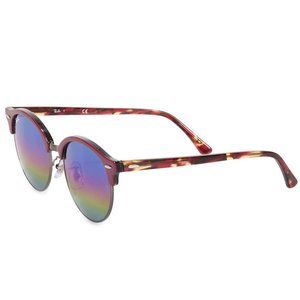 Ray Ban Clubround Mineral Flash Lens Sunglasses